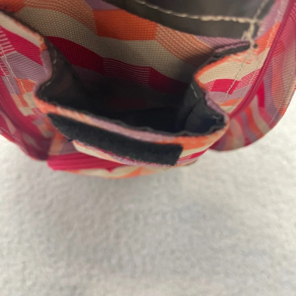 KAVU Rope‎ Bag Pink Chevron Canvas Adjustable Strap Crossbody Sling Backpack